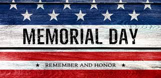 Memorial Day - Mon, May 26