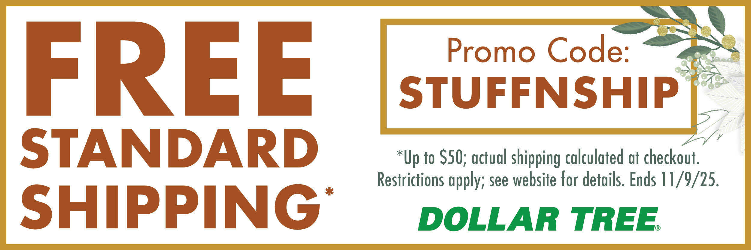 Dollar Tree - ends Nov 9
