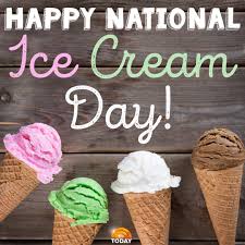 Happy Ice Cream Day from Pumpkins Freebies - Third Sunday in July